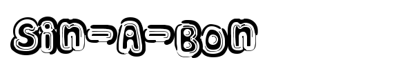 Sin-A-Bon font preview